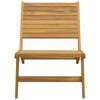 vidaXL Garden Chair with Footrest Solid Wood Teak