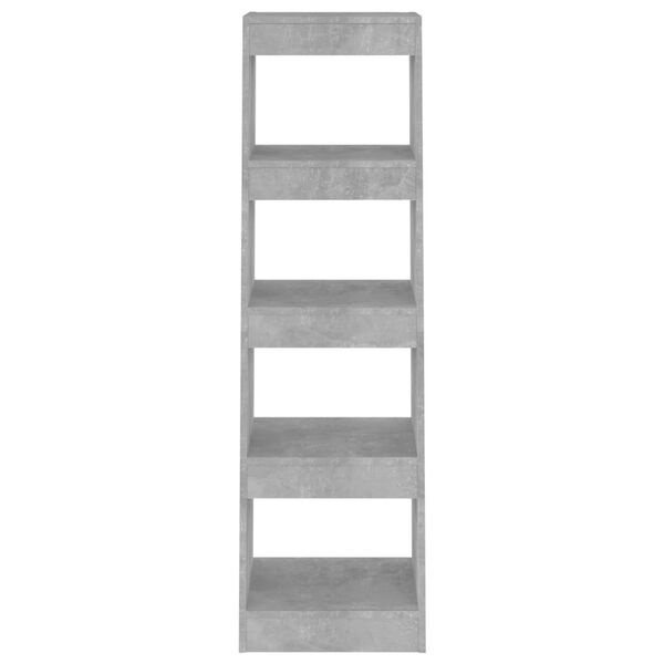 vidaXL Book Cabinet/Room Divider Concrete Grey 40x30x135 cm
