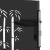 vidaXL Garden Gate with Lock Black 100 x 100 cm Powder-Coated Steel