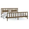 vidaXL Bed Frame without Mattress Honey Brown Solid Wood Pine 200x200 cm