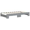 vidaXL Daybed with Trundle without Mattress Light Grey 90x190 cm Single