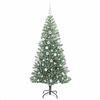 vidaXL Artificial Christmas Tree Snow Flocked with LED Light 180 cm