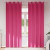 vidaXL Blackout Curtains with Rings 2 pcs Bright Pink 225 x 140 cm