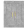 vidaXL Highboard Concrete Grey 69.5x34x180 cm Engineered Wood