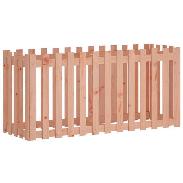 vidaXL Garden Raised Bed with Fence Design 150x50x70 cm Solid Wood Douglas