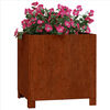 vidaXL Planters with Legs 2 pcs Rusty 40x40x40 cm Corten Steel