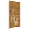 vidaXL Garden Gate 100x175 cm Corten Steel Grass Design