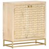 vidaXL Sideboard Gold 60x30x70 cm Solid Mango Wood