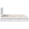 vidaXL Bed Frame with Headboard White 180 x 200 cm Solid Pine Wood