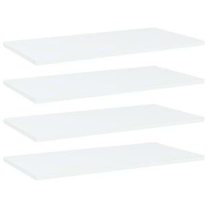 vidaXL Bookshelf Boards 4 pcs White 60x30x1,5 cm Engineered Wood