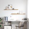 vidaXL Wall Shelf 2 pcs Beige 115 x 9 x 3 cm Engineered Wood