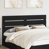 vidaXL Headboard Black Oak 200 cm Engineered Wood