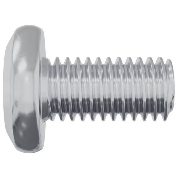 vidaXL Lock Screw Plain 4865 pcs Silver Steel