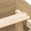 vidaXL Bed Frame without Mattress Artisan Oak 150x200cm Engineered Wood