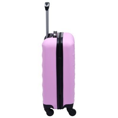 vidaXL Hardcase Trolley Set 2 pcs Pink ABS