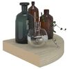 vidaXL Floating Corner Shelves 4 pcs Oak 25x25x3.8 cm MDF