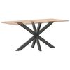 vidaXL Dining Table Leg Spider Shape Anthracite 120x68x(72-73) cm Steel