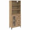 vidaXL Highboard Artisan Oak 69.5 x 34 x 180 cm Engineered Wood