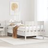 vidaXL Bed Frame without Mattress White 90x190 cm Single Solid Wood Pine