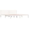vidaXL Bed Frame without Mattress 180x200cm White Super King Size