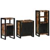 vidaXL Bathroom Furniture Set 3 pcs Multicolour and Black