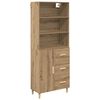 vidaXL Highboard Artisan Oak 69.5 x 32.5 x 180 cm Engineered Wood