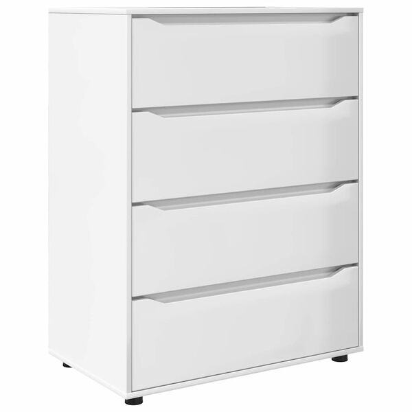 vidaXL Storage Cabinets 2 pcs High Gloss White 80 x 48 x 105 cm
