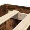 vidaXL Bed Frame without Mattress Smoked Oak 120x190 cm Small Double Engineered Wood
