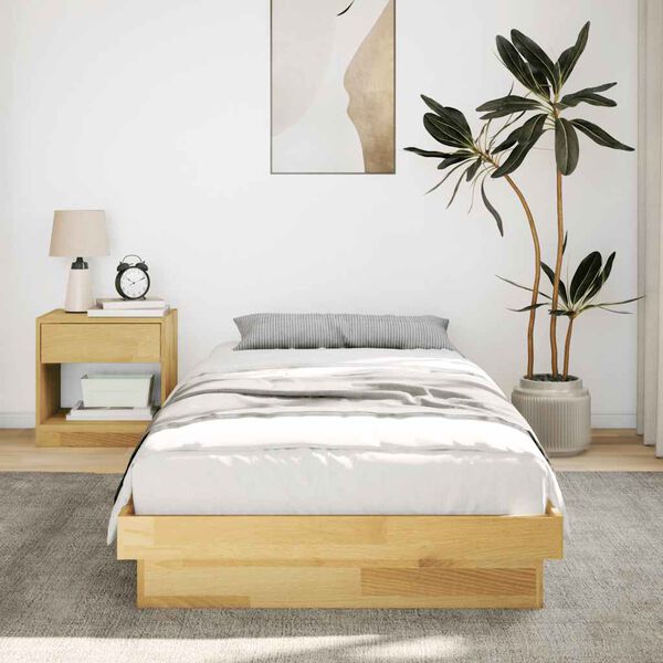 vidaXL Bed Frame Without Mattress 80x200 cm Solid Oak Wood
