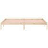 vidaXL Bed Frame without Mattress 193x203 cm Solid Wood Pine King