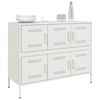 vidaXL Sideboard White 100.5x39x79 cm Steel