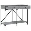 vidaXL Console Table Grey Sonoma 100x39x78.5 cm Engineered Wood