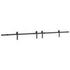 vidaXL Sliding Door Hardware Kit 427 cm Steel Black