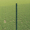vidaXL Fence with Post Green 1 x 25 m Steel