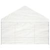 vidaXL Gazebo with Roof White 4.08x2.23x3.22 m Polyethylene