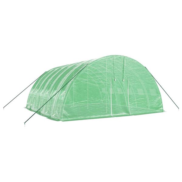 vidaXL Greenhouse with Steel Frame Green 36 m&sup2; 6x6x2.85 m