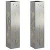 vidaXL Solar LED Pathway Light 2 pcs Warm White 18 x 18 x 80 cm