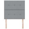 vidaXL Headboard with Headboard Light Grey 80 cm Faux Leather