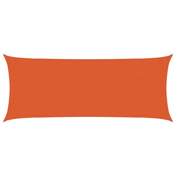 vidaXL Sunshade Sail 160 g/m&sup2; Orange 2x5 m HDPE