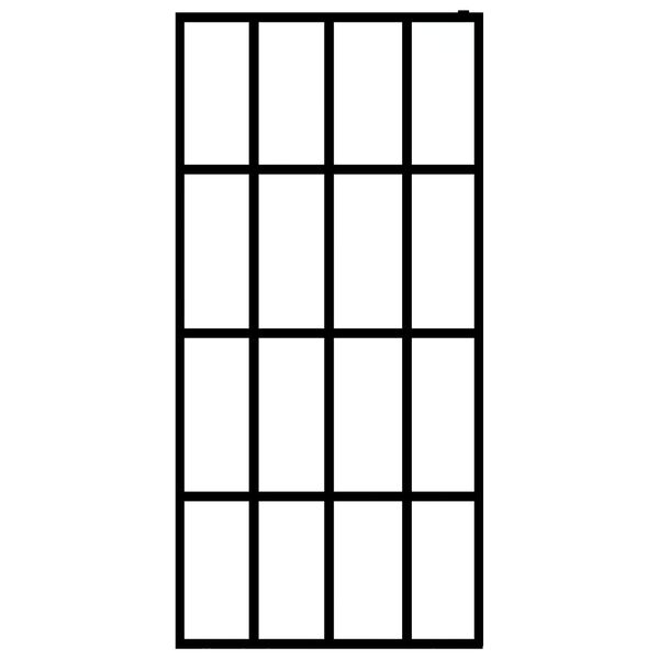 vidaXL Walk-in Shower Screen Clear Tempered Glass 100x195 cm