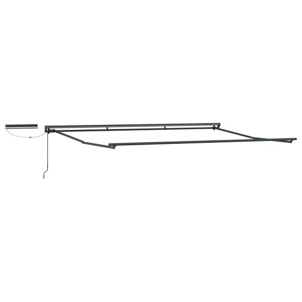 vidaXL Electric Retractable Awning Frame White 2.5 x 2 m Steel