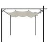 vidaXL Pergola with Retractable Roof Cream 295x292x230 cm