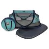 DERYAN Pop-up Baby Travel Cot with Mosquito Net Luxe Ocean Blue