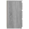 vidaXL Bed Cabinet Grey Sonoma 40x35x62.5 cm Engineered Wood