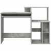 vidaXL Desk Concrete Grey 120.5 x 44 x 88.5 cm Engineered Wood