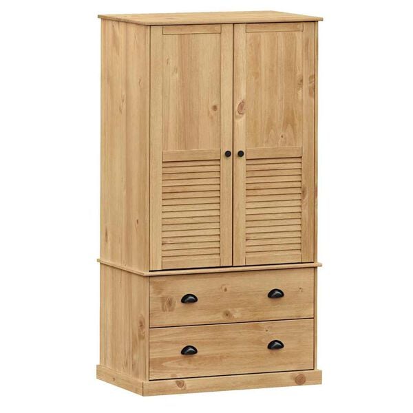 vidaXL Wardrobe VIGO 90x55x170 cm Solid Wood Pine