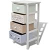 vidaXL French Storage Cabinet 4 Drawers Wood