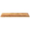 vidaXL Table Top 120x60x2.5 cm Rectangular Solid Wood Rough Mango