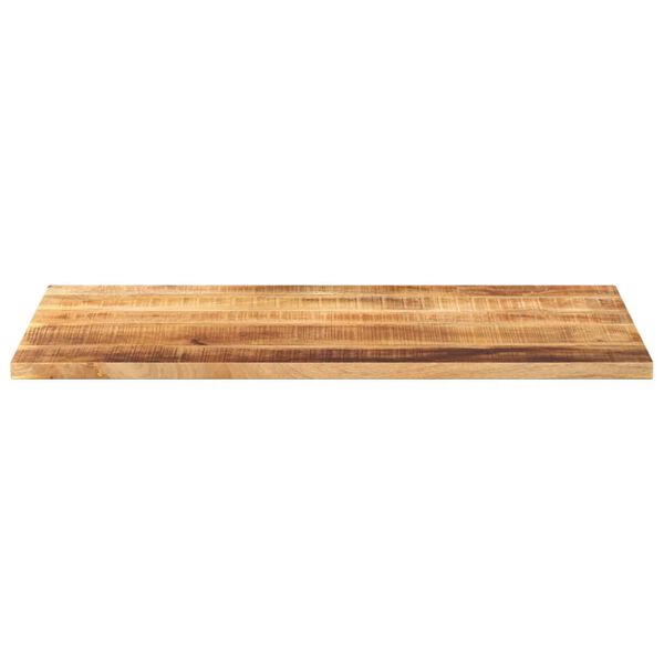 vidaXL Table Top 120x60x2.5 cm Rectangular Solid Wood Rough Mango