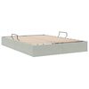 vidaXL Storage Bed with Mattress Light Grey 140 x 190 cm Velvet